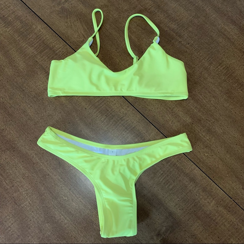 Neon Yellow Bikini